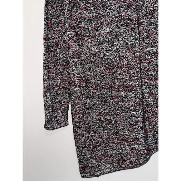 Pure J Jill Marled Asymmetrical Hem Sweater Small Black Red White Wool Cashmere - Picture 16 of 16
